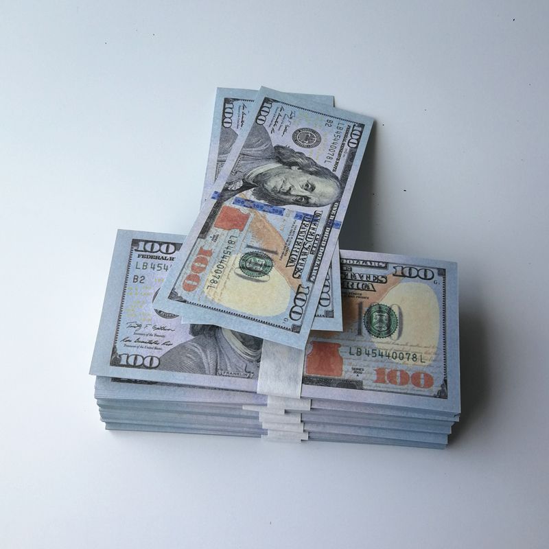 Adereços para outras festas festivas Fa K E Dinheiro Nota de 1 5 10 20 50 100 Dólares Americanos Euros Brinquedo Realista Adereços de Bar Cópia para Filme Tamanho 1:2_voghion.com