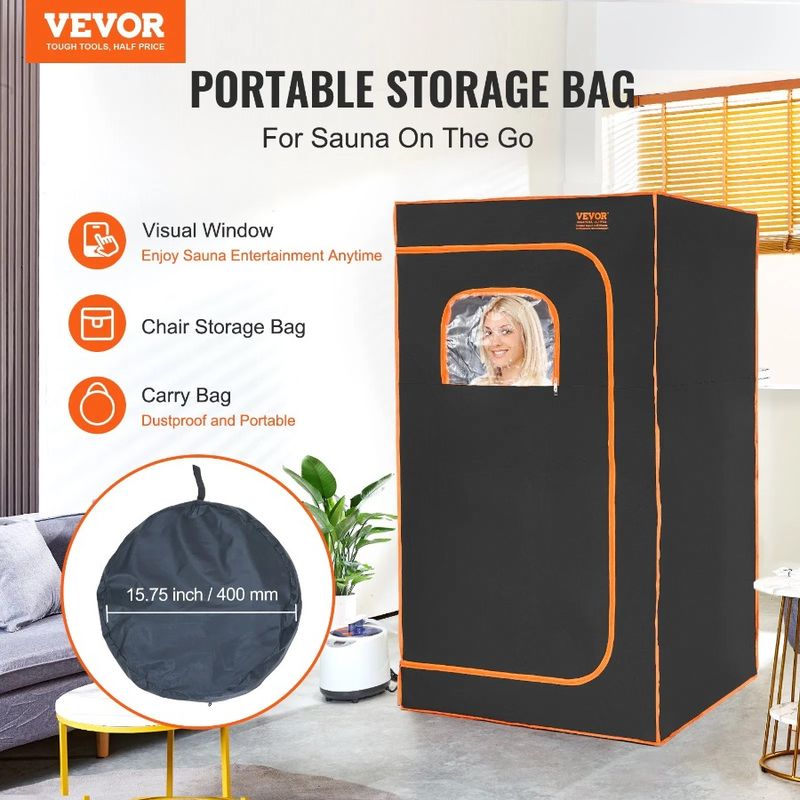 Chair Steam Size Tent Portable Full Sauna 1200W Blanket Personal W Sauna_voghion.com
