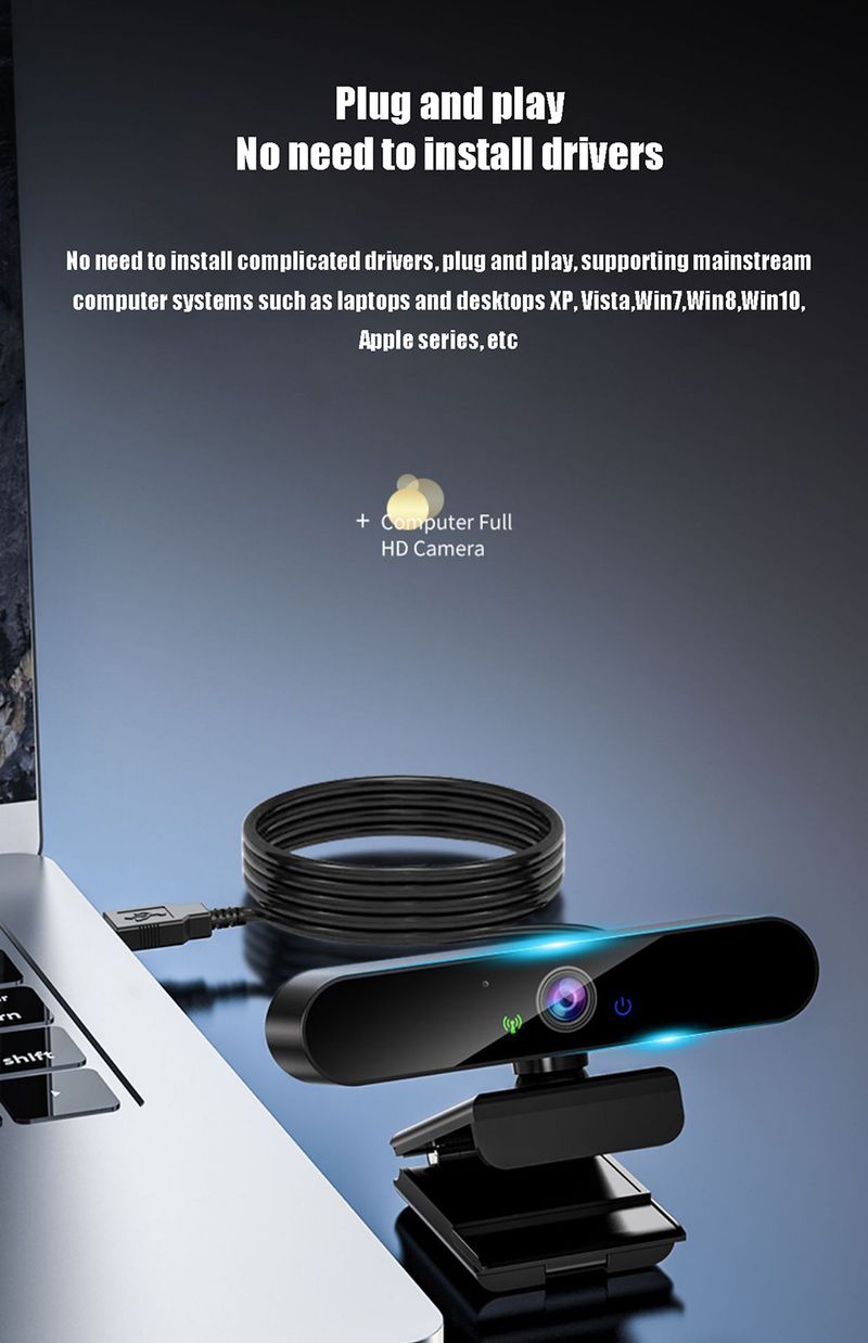 4K USB Webcams With Microphone Autofocus 2K Camera For PC Computer Laptop Live Streaming 1080P Webcam For Video Calling_voghion.com