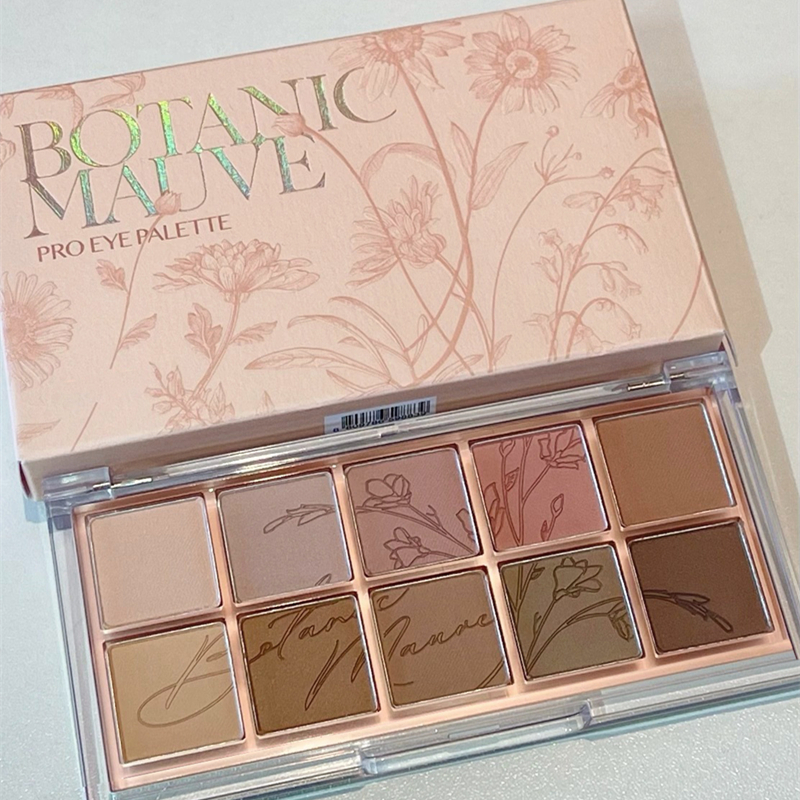 Palette di ombretti glitterati con paillettes, impermeabili, opachi, color terra, per il trucco delle donne._voghion.com