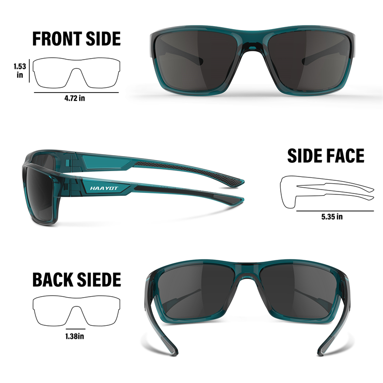 SUUKAA Héich Qualitéit Polariséiert Sonnebrëller Fëscherei Brëll Sport Brëller fir Männer Fraen Outdoor Vëlo Camping Fueren_voghion.com