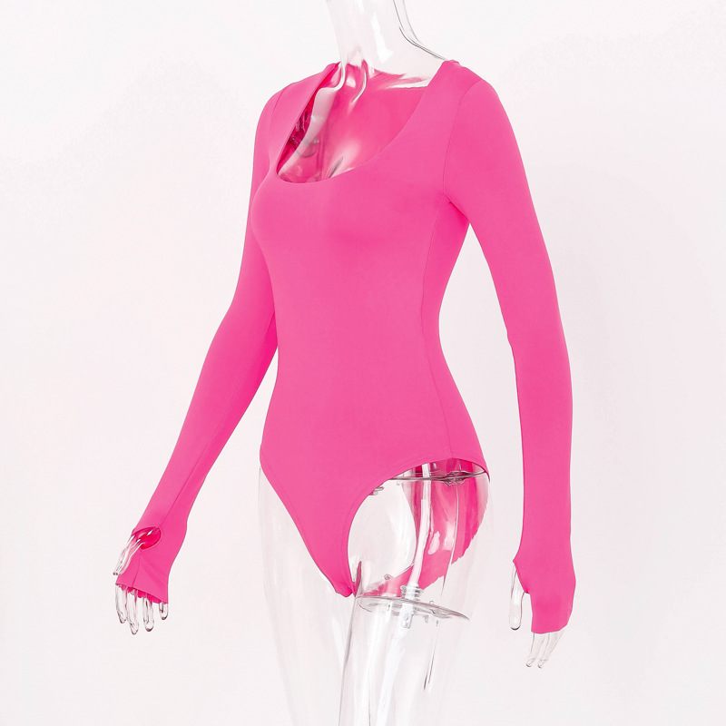 Herfst va va voom damesjumpsuit met lange mouwen, slanke jumpsuit._voghion.com