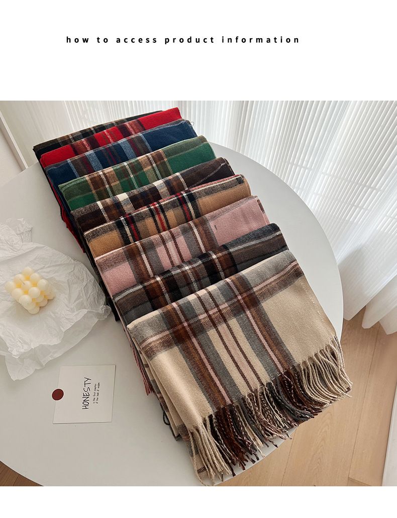 kasjmier paar plaid 2024 herfst en winter nieuwe kerstsjaal veelzijdige warme sjaal_voghion.com