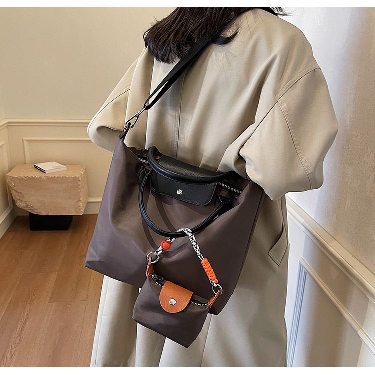 Borsa da donna, grande capacità, portatile, stile gnocco, alla moda, con tracolla a tracolla e giunzioni_voghion.com