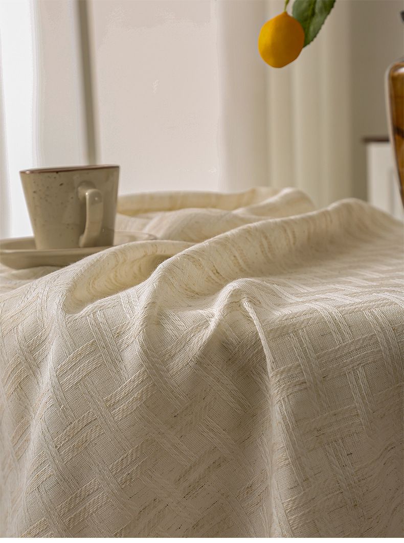Fabric Round Table Cloth Cotton And Linen High Grade Stall Table Cloth Ins Style Coffee Table Cover Table Cloth Japanese Style High Value_voghion.com