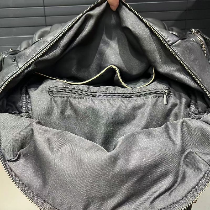Women's Fashion Y2K Washed Retro Rivet Backpack Large Capacity Multi Pocket Shoulder Bag 2025 Spring And Summer New Fashion Versatile_voghion.com