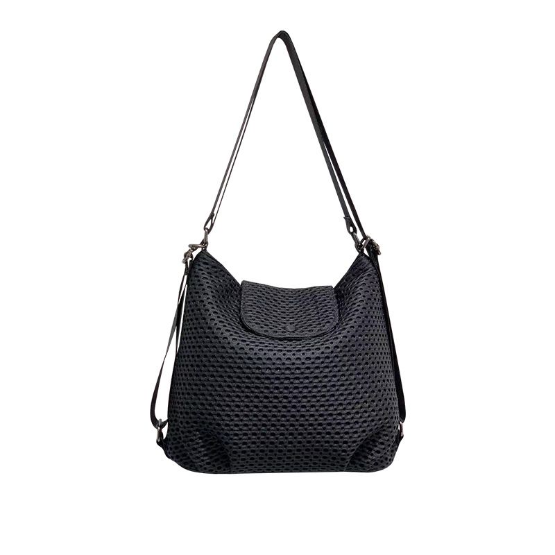 Borsa a tracolla da donna, leggera, in rete, grande capacità, casual, semplice e versatile_voghion.com