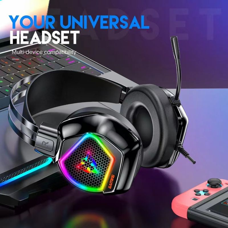 G601 Gaming-oortelefoons Internetcafé gaming USB-headset voor pc-computer Gaming-headset_voghion.com