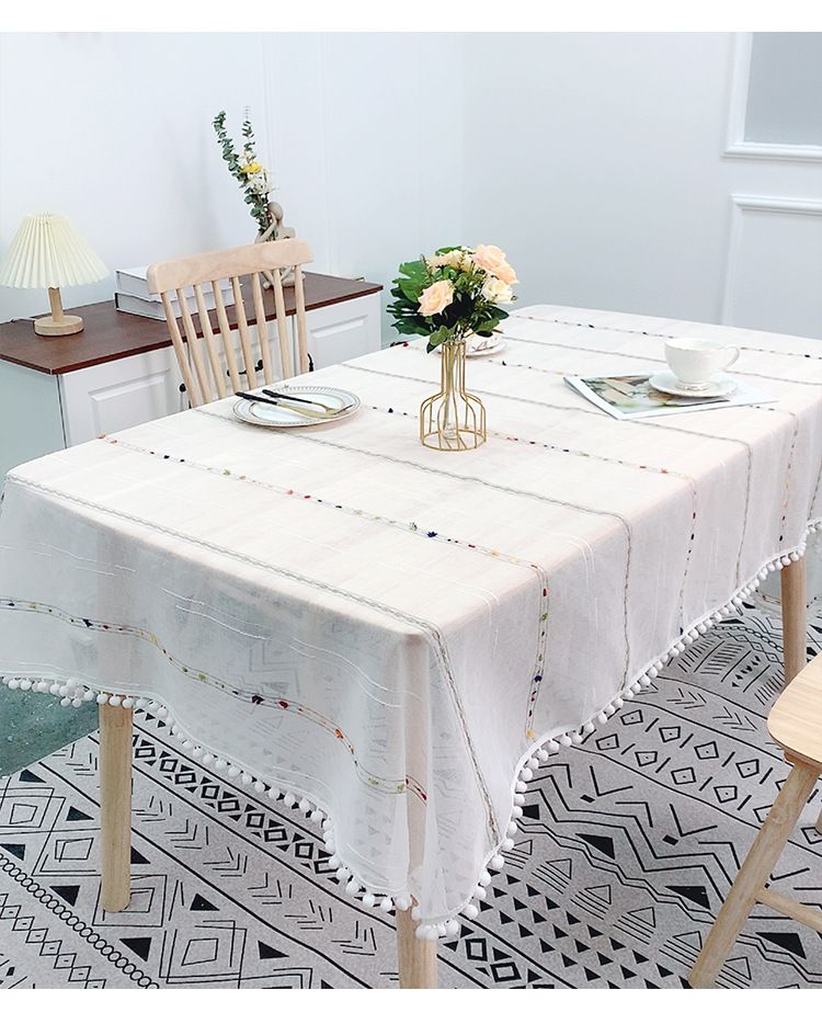 Gökkuşağı Şeker Şeffaf Masa Örtüsü - Sehpa, Yemek Masası ve Büfe İçin Hafif Polyester Kılıf_voghion.com