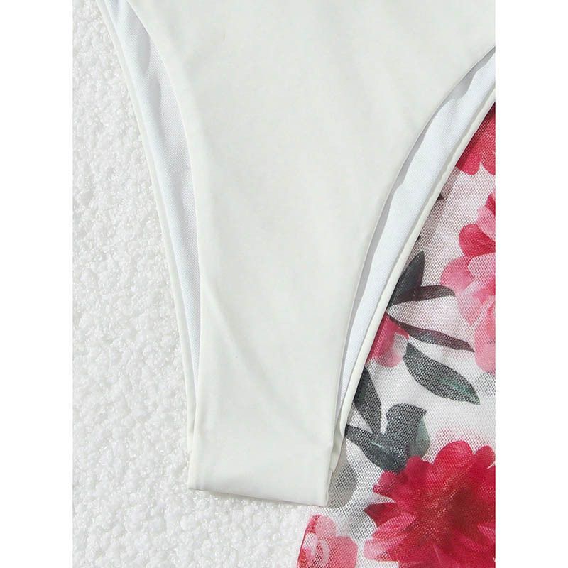 2025 Nowy drukowany strój kąpielowy plażowy trzyczęściowy zestaw dla kobiet, strój kąpielowy bikini na gorące wiosenne wakacje_voghion.com