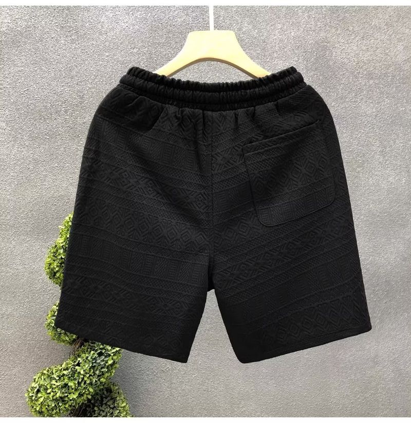 Herrenbekleidung Hochwertige weiße Muster Casual Shorts Modische Oberbekleidung Strand Sport Shorts_voghion.com