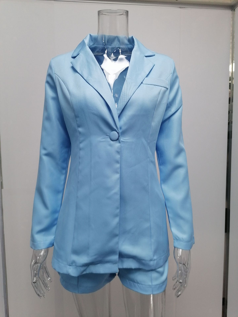Kadın Giyim yeni sonbahar ve kış moda yaka uzun kollu gündelik mizaç iki parçalı küçük kadınlar için takım elbise_voghion.com