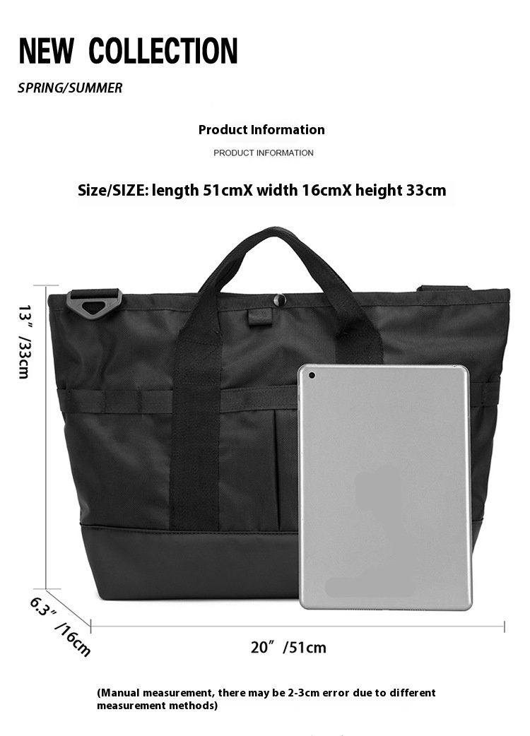 Tote Bag Men's Bag Large Capacity Single Shoulder Crossbody Bag Trendy Brand Computer Backpack Portable Travel Bag Commuting Postal Bag_voghion.com