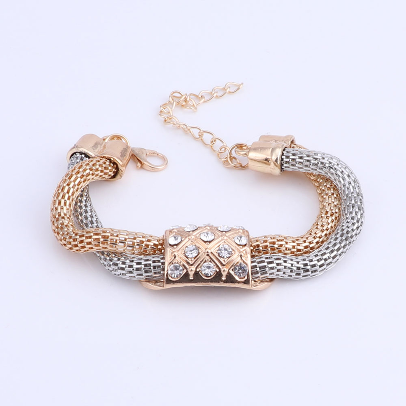 Squisito set di gioielli in cristallo oro Dubai Set di gioielli di perline africane di moda da sposa di lusso per donna_voghion.com