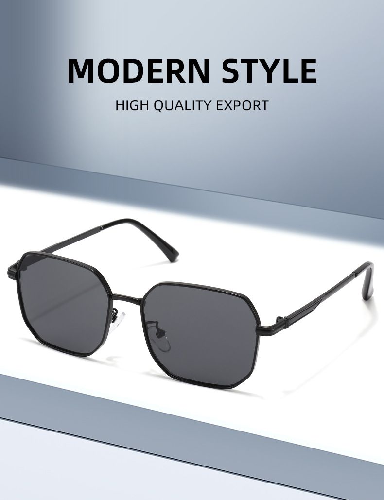 Nouvelles lunettes de soleil rétro polygonales pour hommes, style punk, petite monture_voghion.com