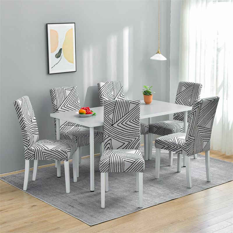 Elastische Universal-Stuhlhussen – Dehnbare, staubdichte Stuhlhussen für Esszimmerstühle (Polyester, 6 neutrale Farben, Einheitsgröße)_voghion.com