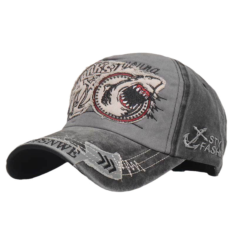 Bestickte Unisex-Baseballmützen zum Angeln für Damen und Herren, Baumwollmütze für den Außenbereich, verstellbar für den Sommer, Herrenhüte 2021, Neu_voghion.com