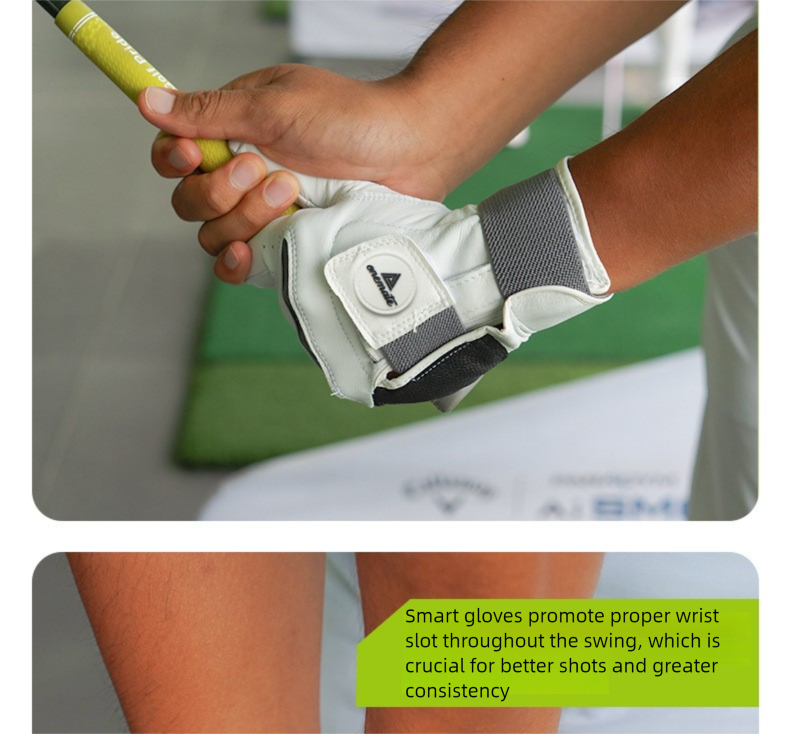 Practice Correction Smart Indonesian Lambskin Swing Tool Grip Gloves Men Golf Supplies_voghion.com