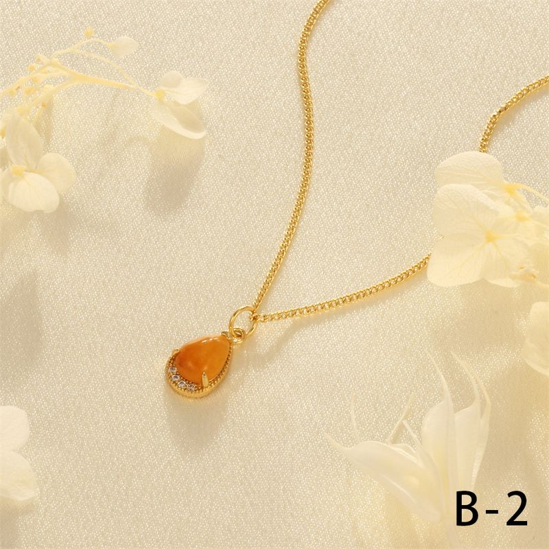 Nuova collana con ciondolo a forma di cuore micro intarsiato per donna, catena cubana sottile placcata in oro e rame alla moda_voghion.com