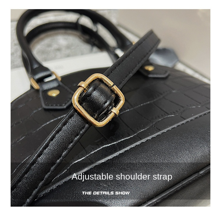 Versione coreana della nuova borsa a tracolla moda retrò da donna con texture in pietra di tendenza_voghion.com