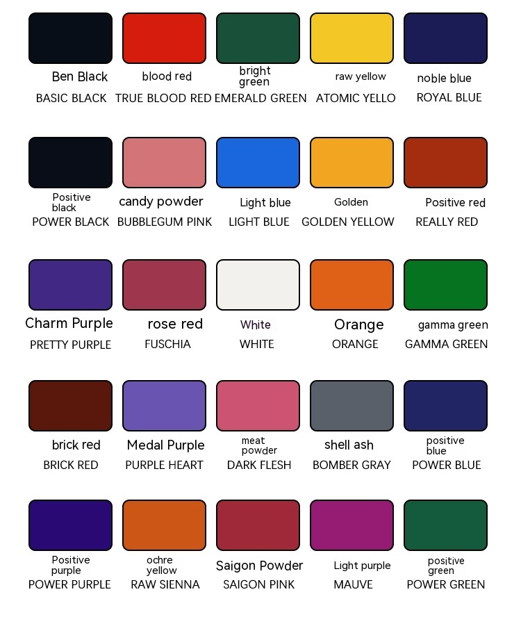 Ou Liang Equipment Fusion Tattoo Practice Materiale 25 colori Set 30 ml di vernice per ricamo_voghion.com