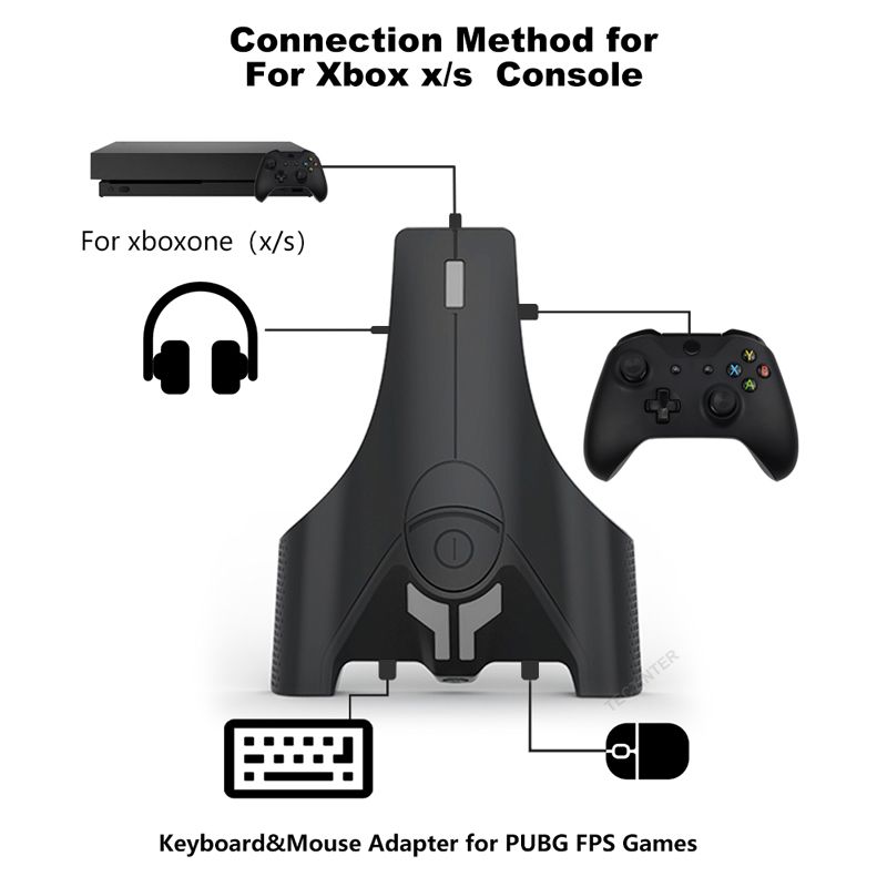 Voor PS4 Gamepad Controller Converter Voor PS3/XBOX ONE Voor SWITCH Toetsenbord Muis Adapter Game Handvat Met Aangepaste Knop_voghion.com
