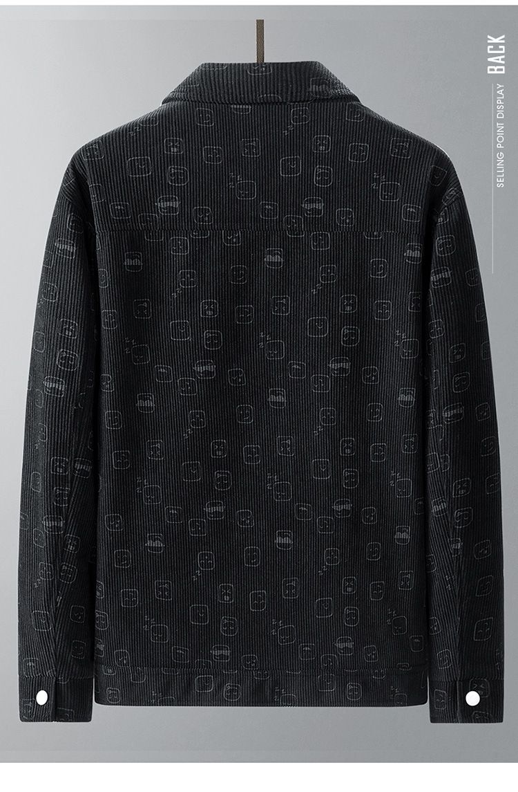 Men's Clothing Jacket Men's Autumn And Winter High End Casual Fashion Lapel Coat New Winter Thick Warm Corduroy Top_voghion.com