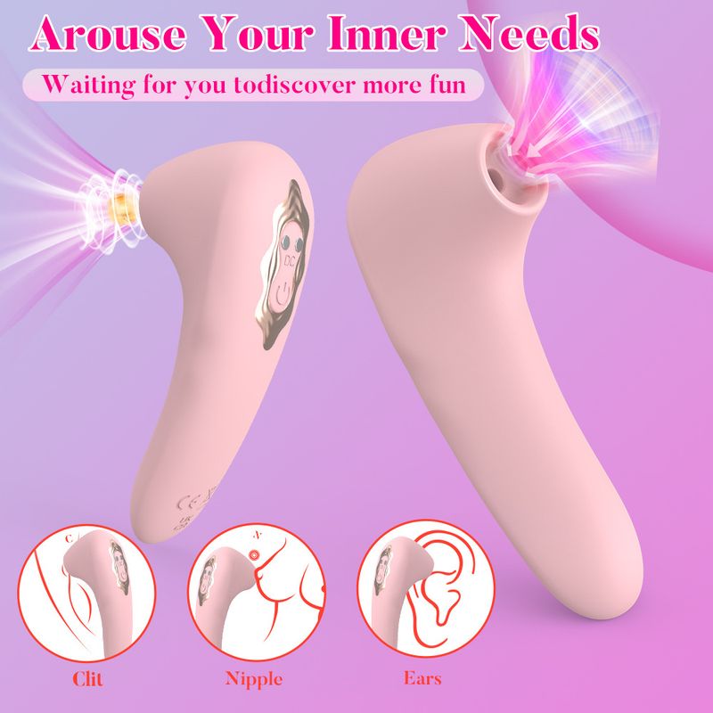 Silicone Vibrator 10 Speeds Female Masturbator Mini Device USB Rechargeable Clitoral Stimulator Sucking_voghion.com
