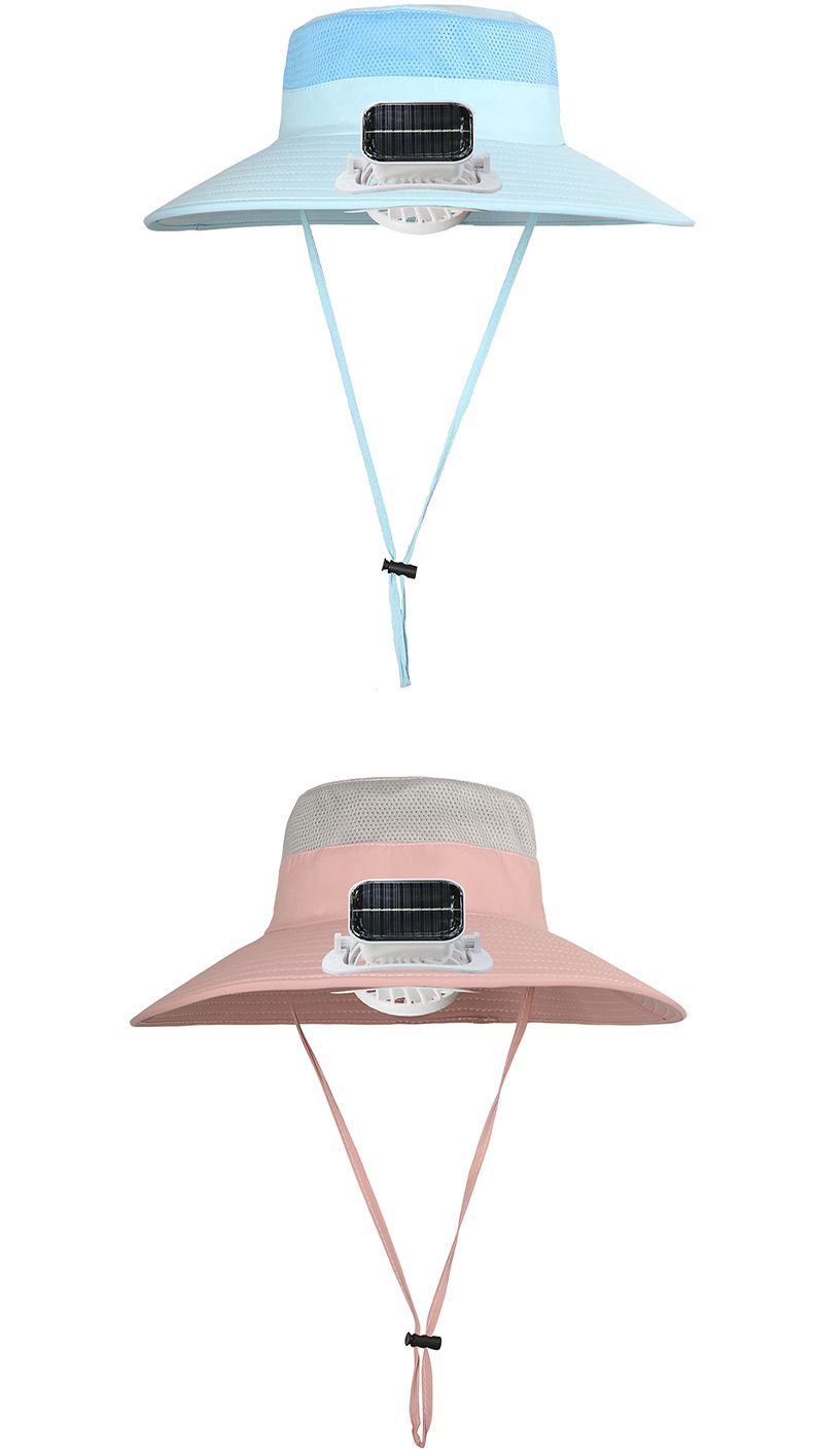 Solarbetriebener Kühlventilatorhut für Kinder – Sonnenschutz mit LSF 50+ und wiederaufladbarem Nackenventilator (leicht und verstellbar für Jungen und Mädchen, Spielen im Freien)_voghion.com