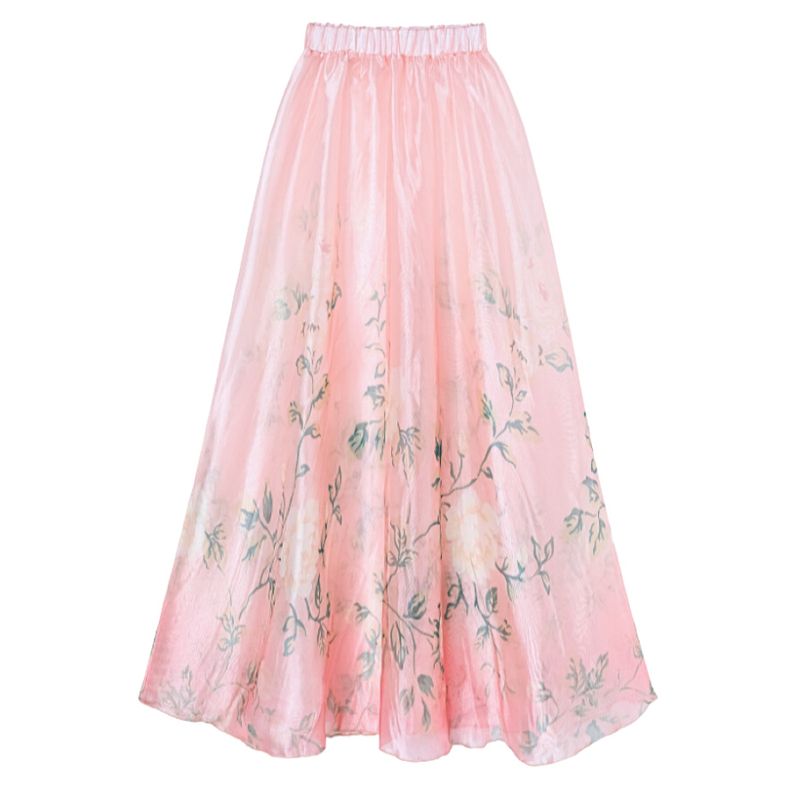 Women's new swimwear women's Mini ruffled sweet pink floral beach vacation one-piece swimsuit suit_voghion.com