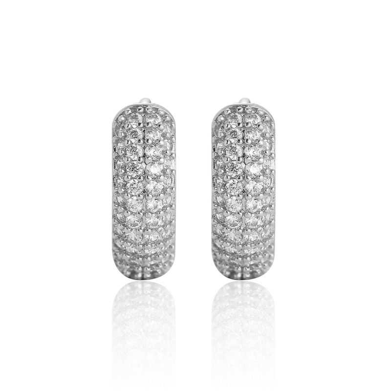 Orecchini a lobo, hip-hop, orecchini rotondi, marchio di tendenza, zirconi micro intarsiati personalizzati per accessori da uomo_voghion.com