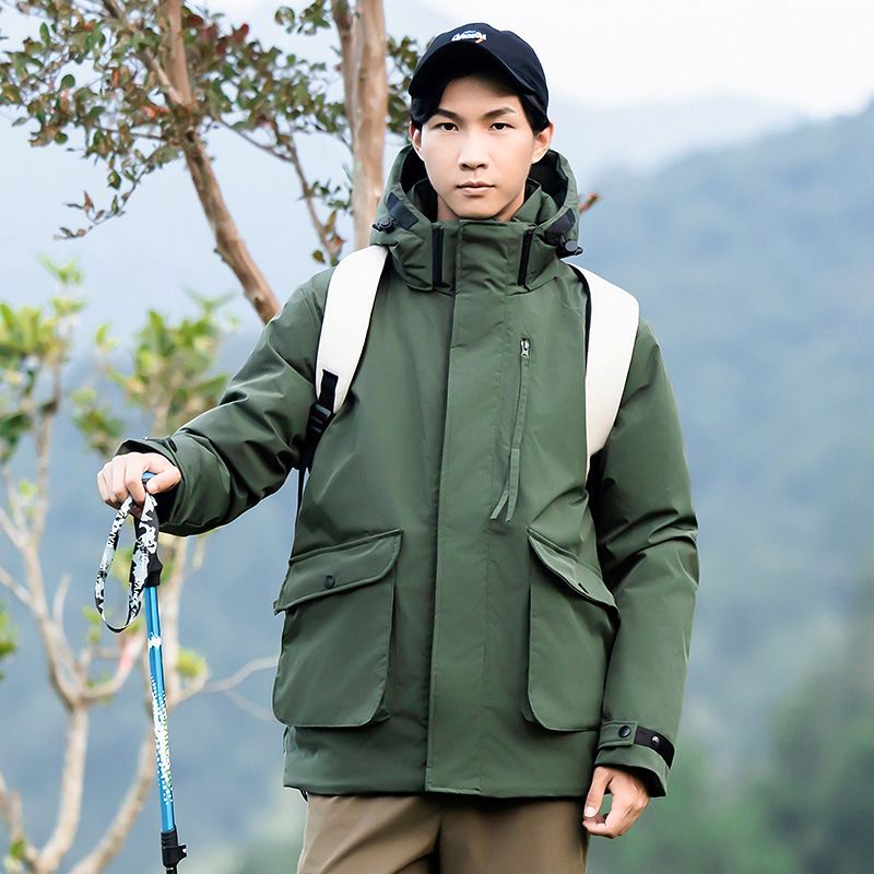 2024 New Autumn Winter High-end Quality Men's Simple Fashion Workwear Cotton Jacket For Outdoor Travel Warmth_voghion.com