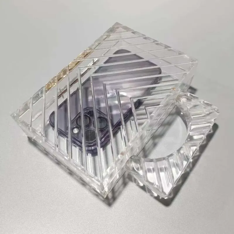 Nuova borsa da donna in acrilico trasparente con motivo Ice Crack da sera_voghion.com