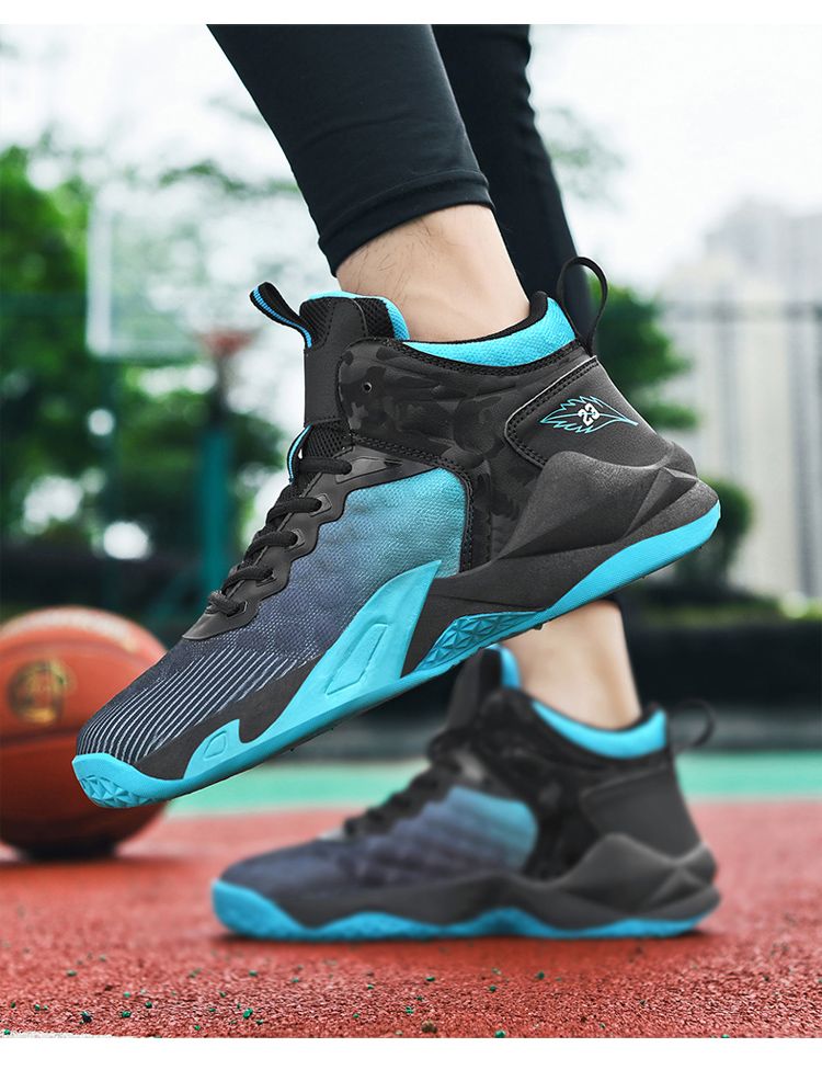 Le scarpe da basket da uomo sono traspiranti, ammortizzanti e antiscivolo. Possono essere indossate come scarpe sportive per l'allenamento e per le partite pratiche._voghion.com