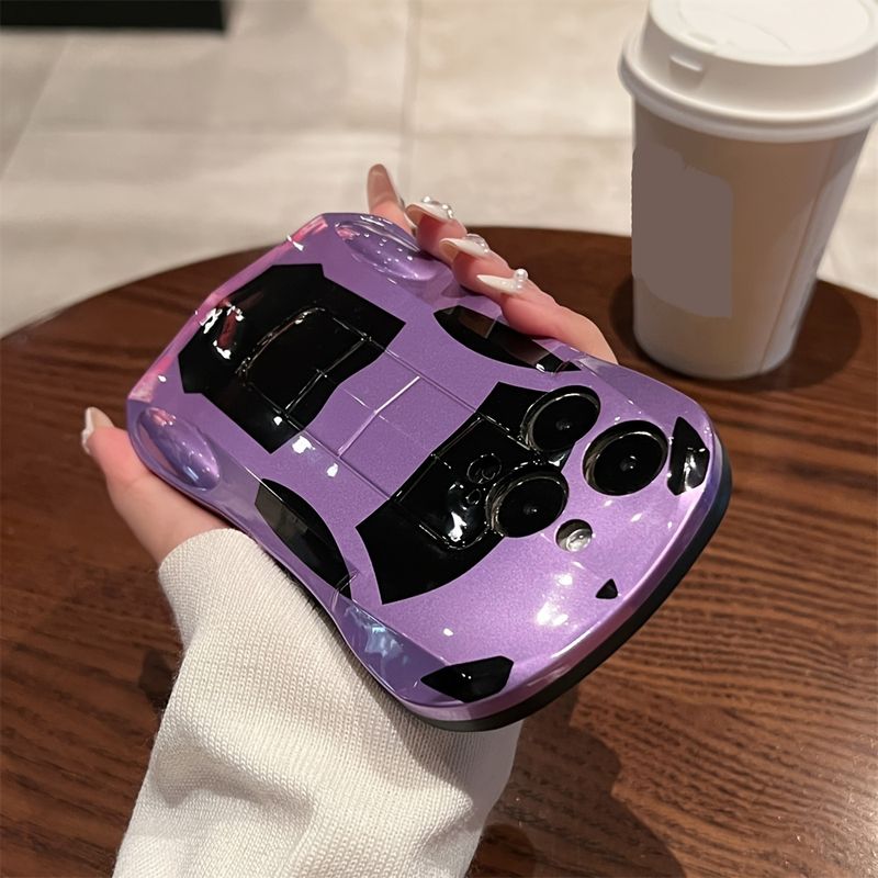 Funda de teléfono de TPU suave con diseño de coche deportivo 3D: funda protectora, elegante y a prueba de golpes, compatible con iPhone 15, 14, 13, 12, 11 Pro Max_voghion.com