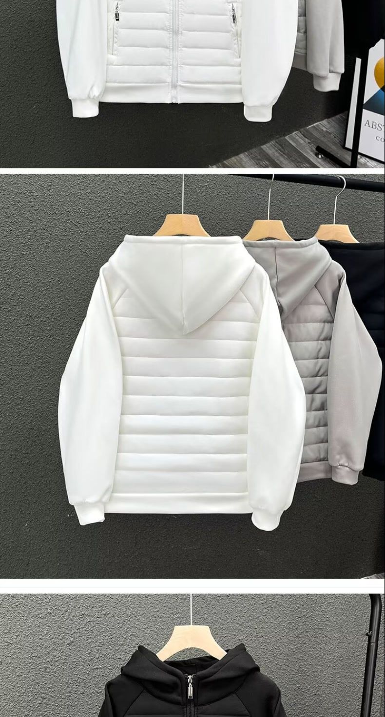 "Leichte Winterjacke für Herren – Slim Fit Steppmantel mit Kapuze und durchgehendem Futter (Polyesterfüllung, Urban Streetwear Essential)"_voghion.com