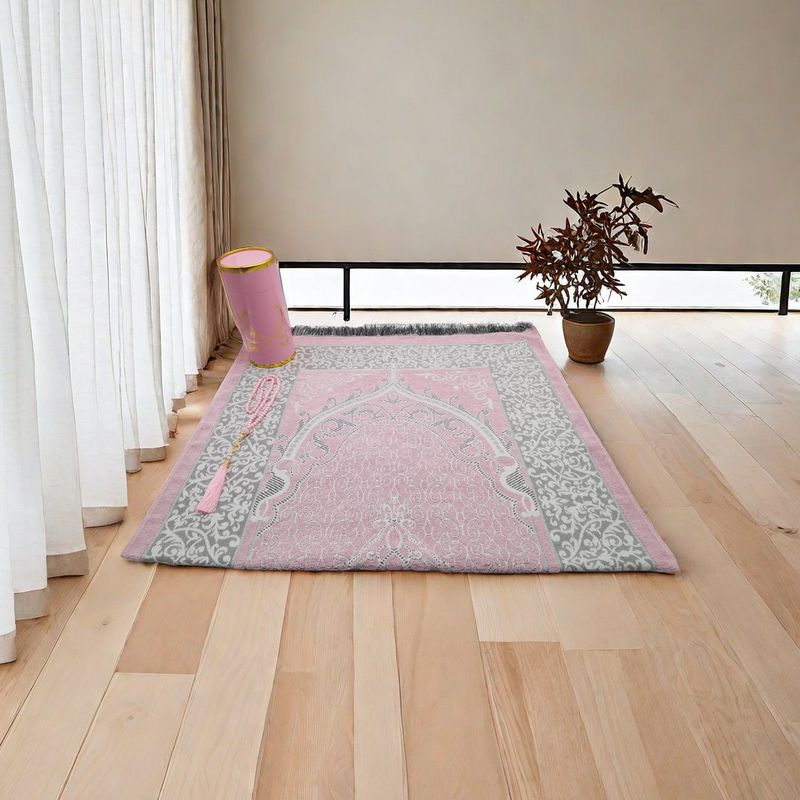 Hemtextil Bönefilt Rosenkranscylinder Presentask Presentset Resefilt Tasbi_voghion.com