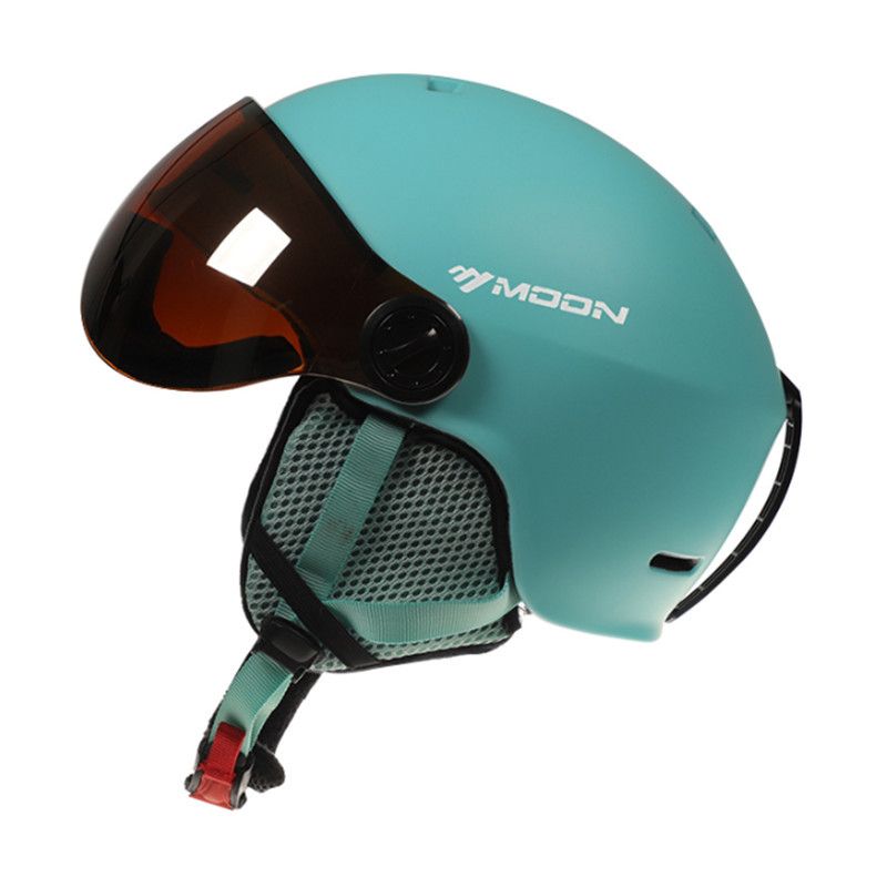 Casque de ski intégré, léger, respirant, unisexe, simple ou double, avec miroir coupe-vent, casque de neige chaud, bonnet de ski_voghion.com