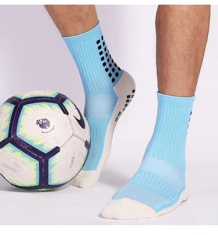 Skotillbehör Långa fotbollsstrumpor för vuxna män och kvinnor Halkfri professionell sporthandduk med tjock svettabsorberande botten_voghion.com