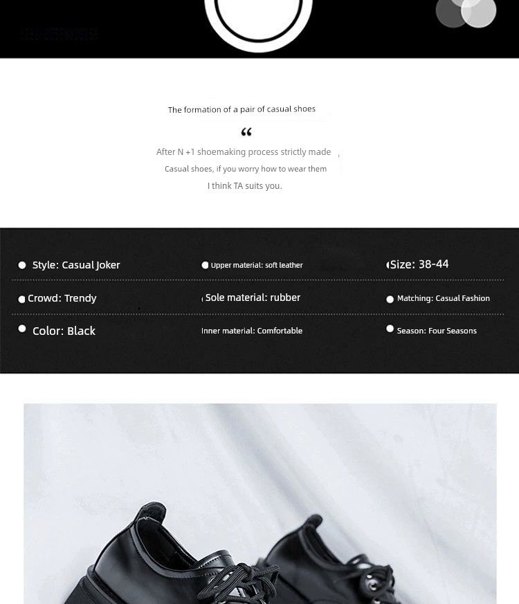 Casual Leather For Men And Women 2023 New Arrival Thick Sole Height Increasing Derby Couple Commuter's All-Matching_voghion.com