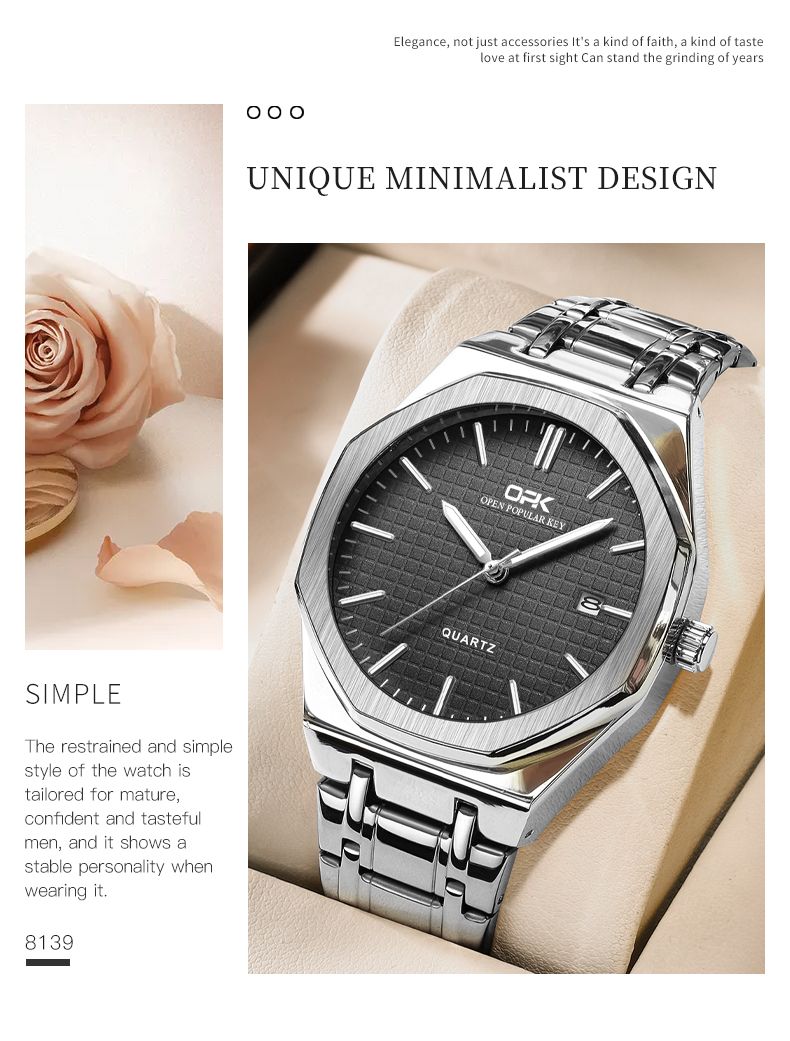 Mens Watch Original Waterproof Luminous Automatic Watch Quartz Watches For Men Wristwatch Stainless Steel Reloj Hombre_voghion.com