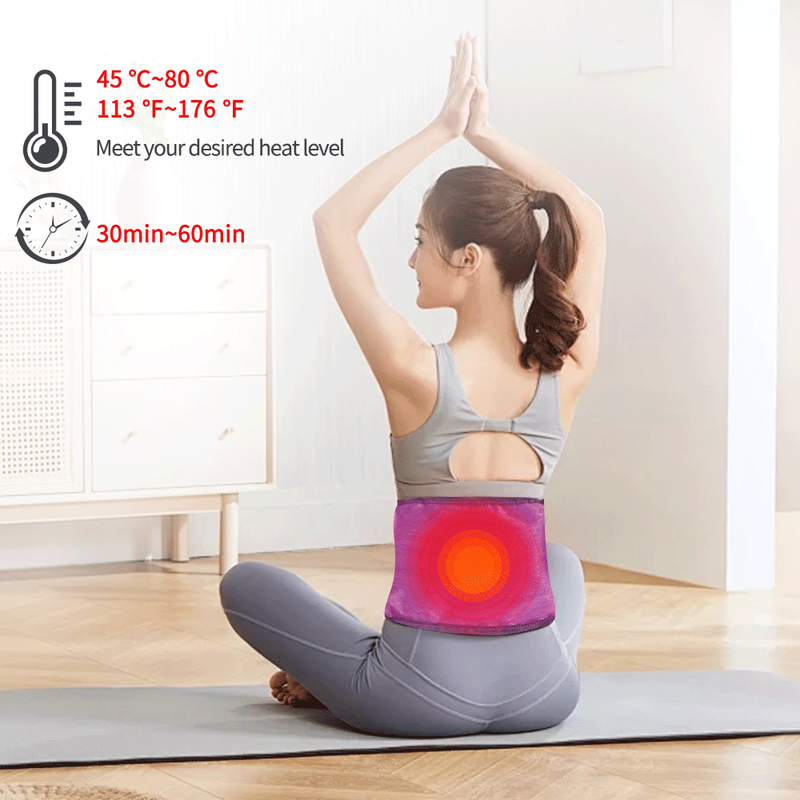 Cintura riscaldante elettrica Vibrazione Dimagrante Vita Sauna Caldo Perdita di peso Bellezza Infrarossi lontani Addome Trimmer Sollievo dal mal di schiena_voghion.com