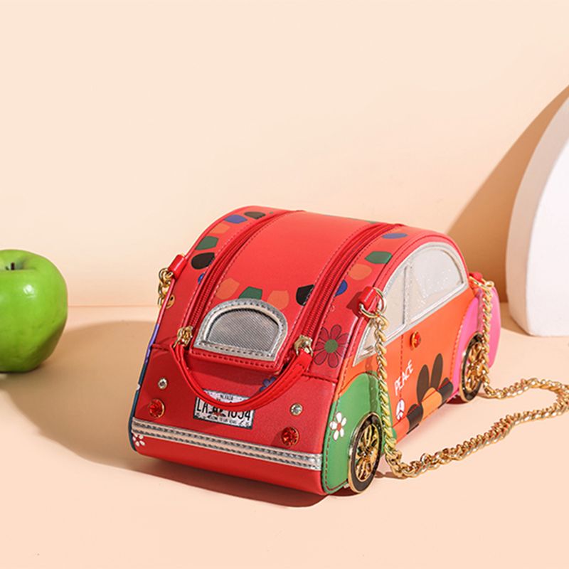 Women's Crossbody Bags Color-blocking Small Car Handbag Chain, Novel And Unique Box Bag, Casual, Individual And Creative Single-shoulder Bag For Women_voghion.com