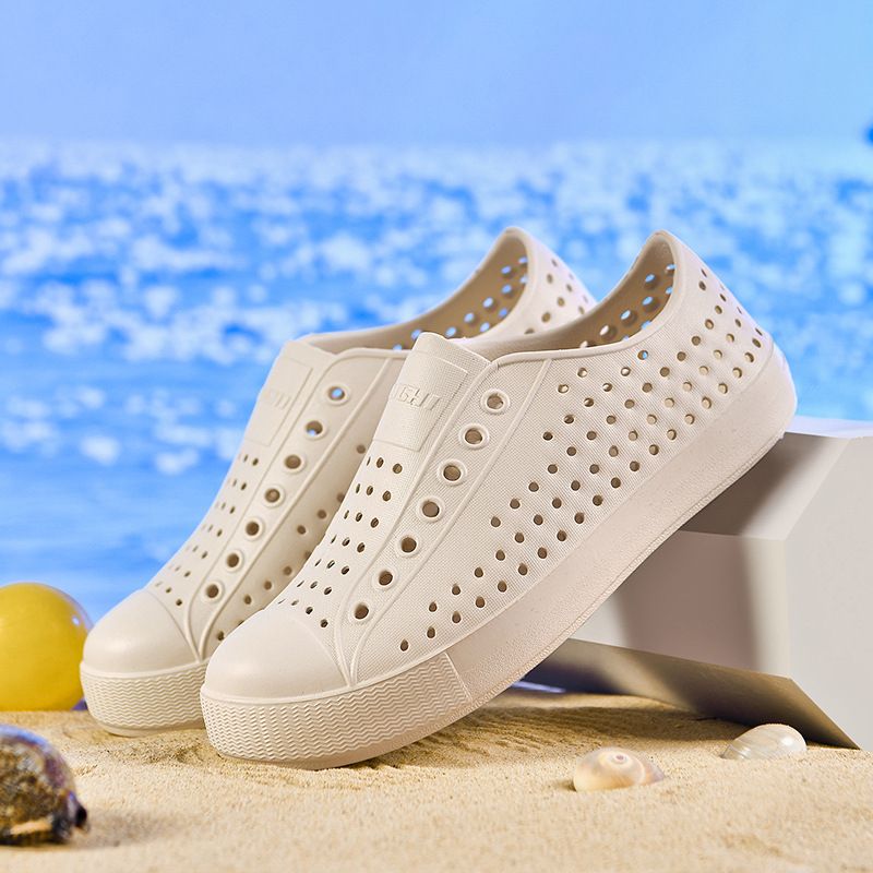 Bambootune Zoccoli da uomo, sandali chiusi, scarpe da spiaggia, estive, traspiranti, antiscivolo, stile coreano_voghion.com