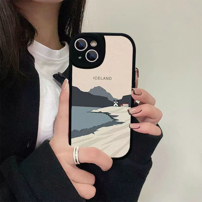Icelandic Landscape Suitable 14 Phone Case IPhone 12/13 ProMax Fashion 11 Silicone 7 Anti Drop_voghion.com