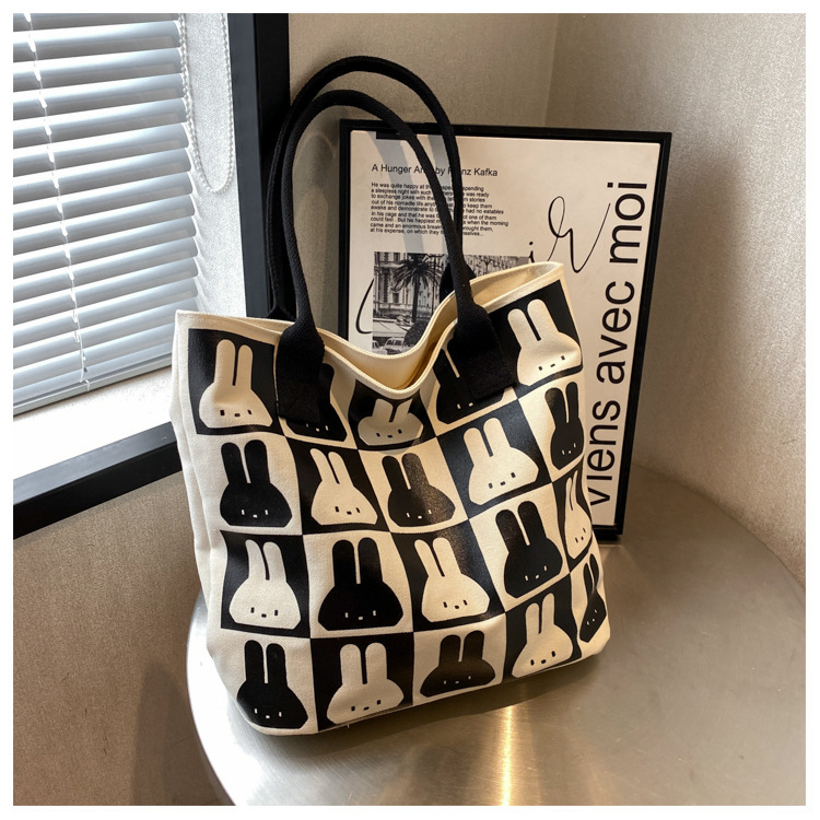 Borsa di tela da donna di grande capacità 2023 New Summer All-match Borsa di stoffa monospalla Borsa da viaggio per pendolari di classe avanzata_voghion.com