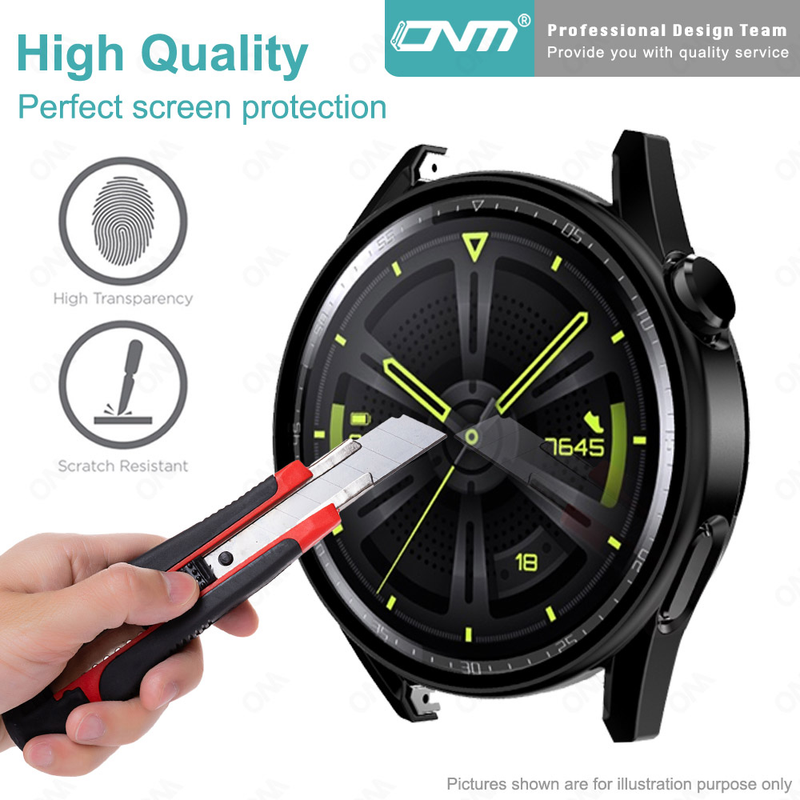 Matte Protective Case + Tempered Glass For Huawei Watch GT3 GT 3 42mm 46mm Anti-scratch Screen Protector Cover Smartwatch Shell_voghion.com