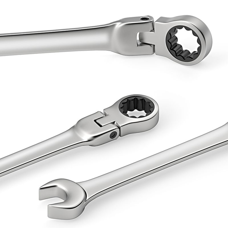 Räikkäavainsarja, 6-23 mm metrinen joustopää räikkäavain, kromivanadiumteräsavain pussin kanssa_voghion.com