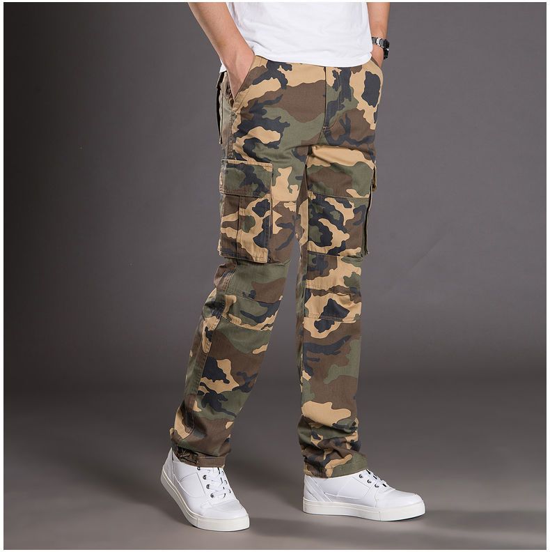 American Style Outdoor Men' Spring Summer Thin Caual Multi-Pocket Hiking Cargo Looe Pant Wear-Reitant Work_voghion.com