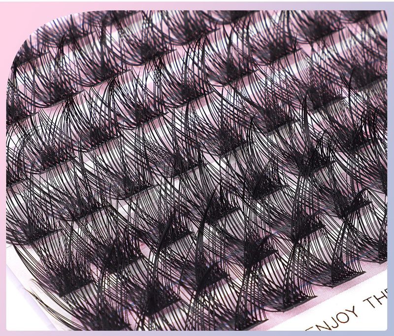 Cross border natural thick single cluster false eyelashes gift box set travel portable DIY segmented eyelashes_voghion.com
